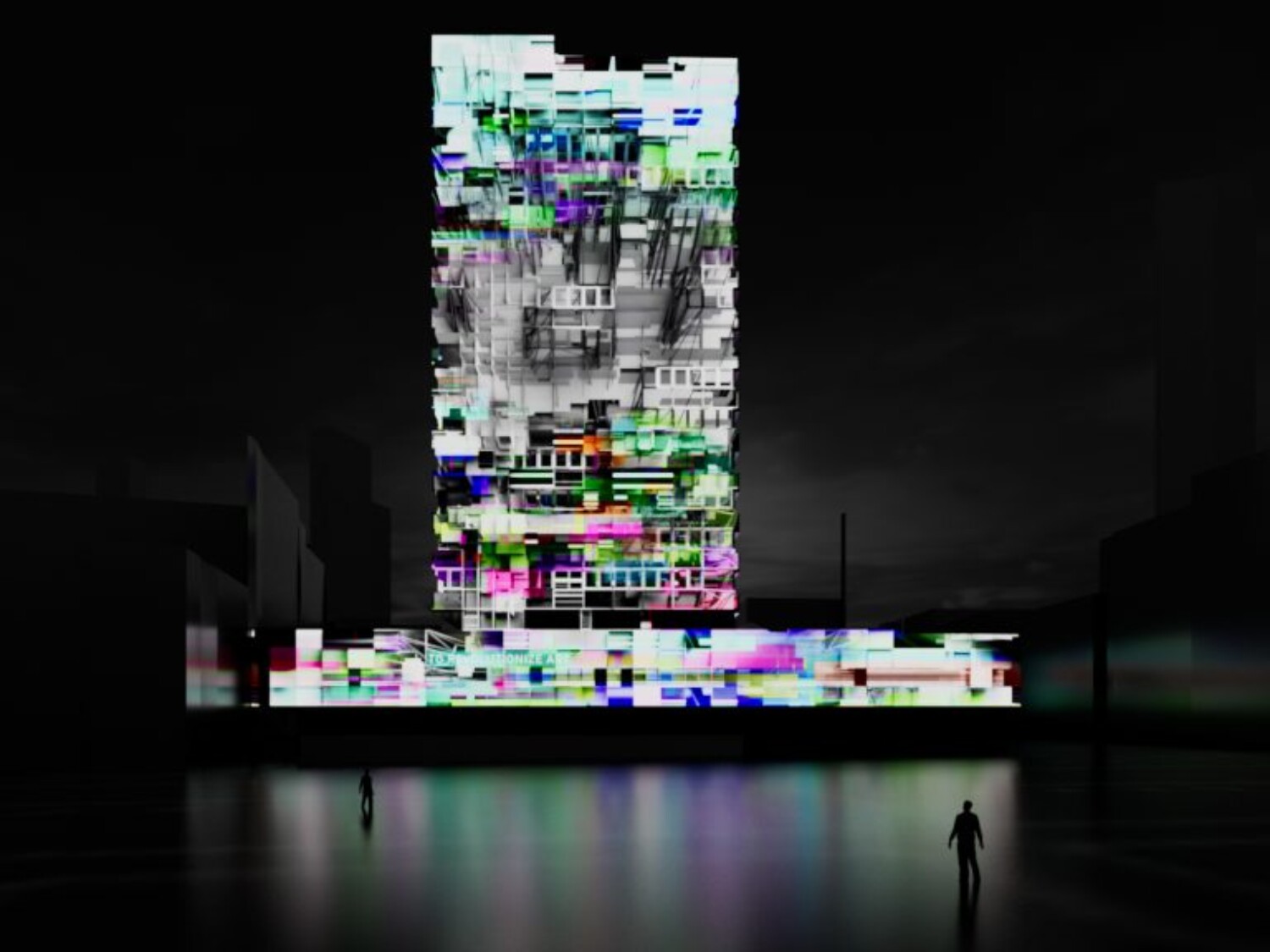 BRUTE³ projection + laser mapping on Hooghuis at GLOW Eindhoven in Eindhoven, Netherlands – by ruestungsschmie.de