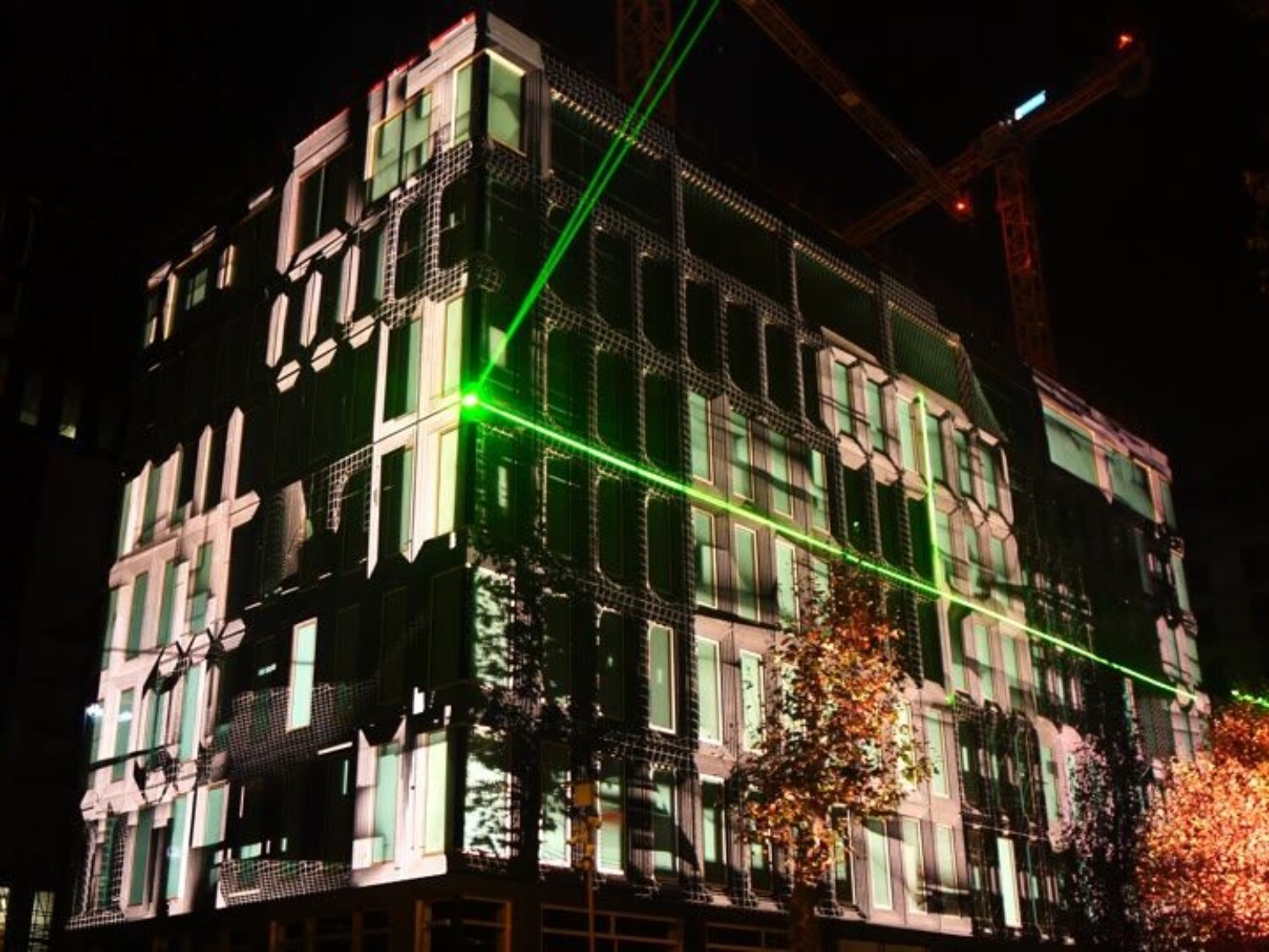 VIA³ projection + laser mapping on EDGE at GLOW Eindhoven in Eindhoven, Netherlands – by ruestungsschmie.de